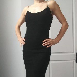 Le Chateau Maxi Black Dress, XS, stretchy (no zipper)